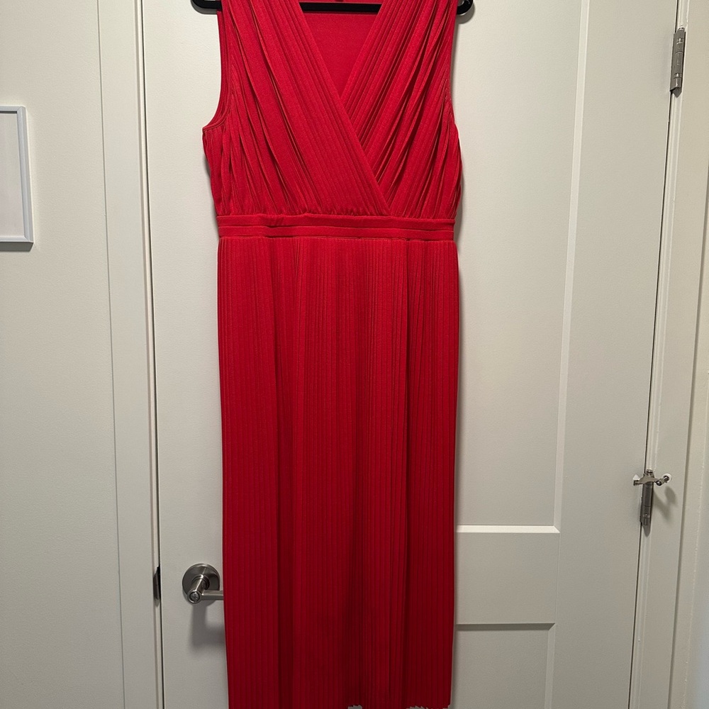Tracy Reese Vibrant Red Midi Dress